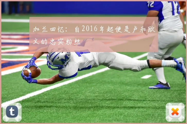加兰回忆：自2016年起便是卢和欧文的忠实粉丝